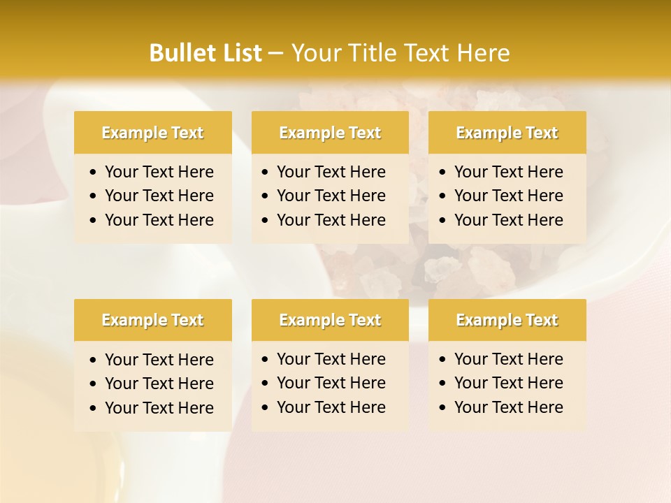 Flower Elegant Massage Salt PowerPoint Template