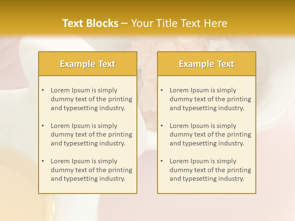 Flower Elegant Massage Salt PowerPoint Template