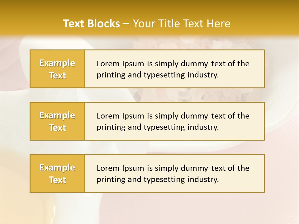 Flower Elegant Massage Salt PowerPoint Template