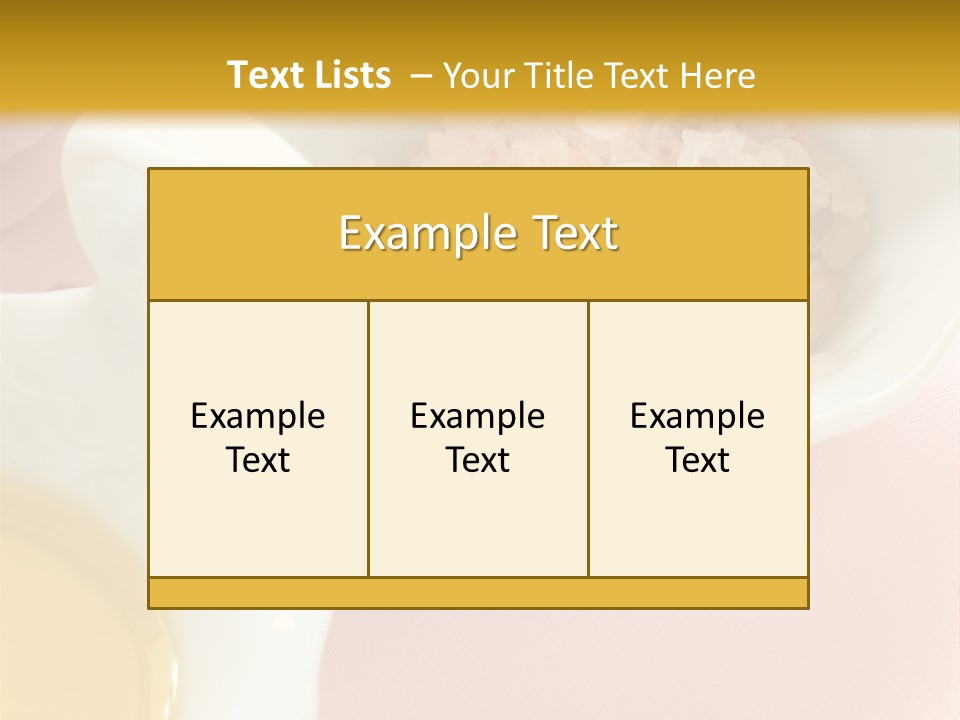 Flower Elegant Massage Salt PowerPoint Template