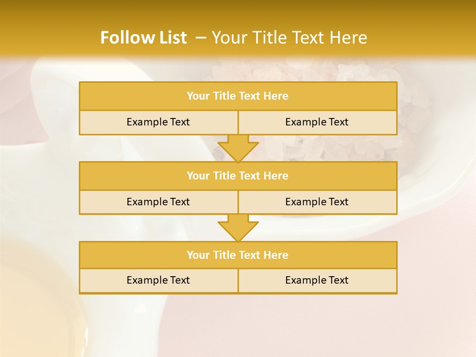 Flower Elegant Massage Salt PowerPoint Template