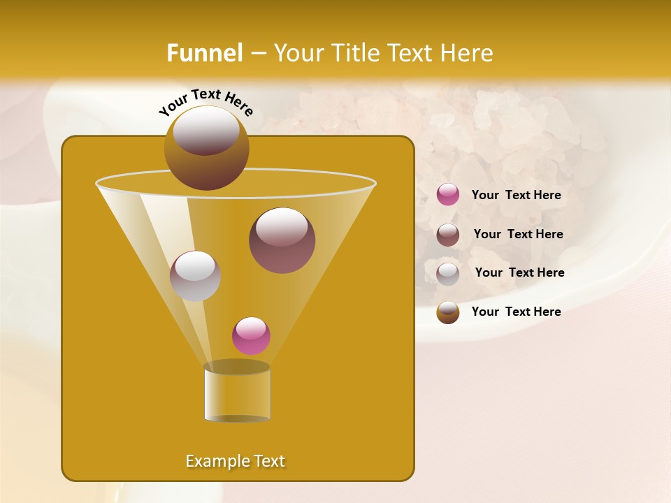 Flower Elegant Massage Salt PowerPoint Template