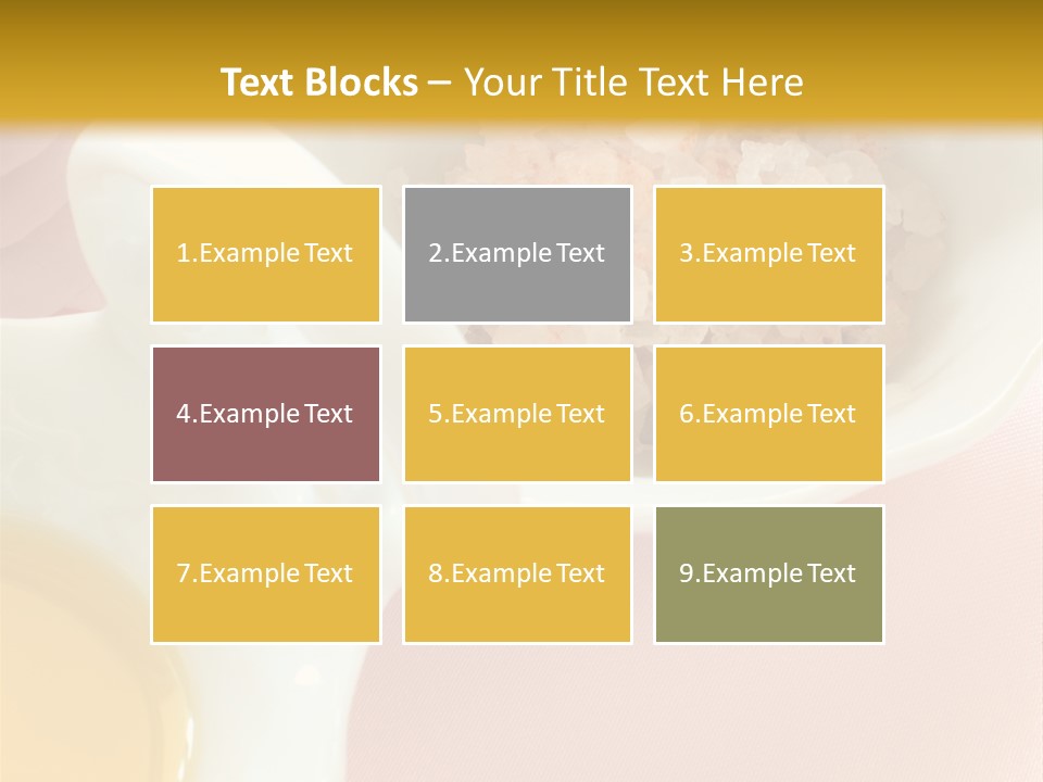 Flower Elegant Massage Salt PowerPoint Template