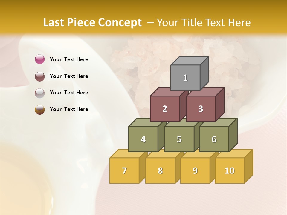 Flower Elegant Massage Salt PowerPoint Template