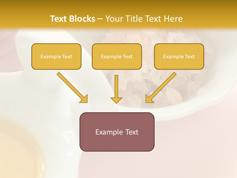 Flower Elegant Massage Salt PowerPoint Template
