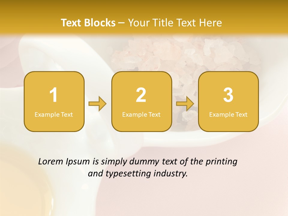 Flower Elegant Massage Salt PowerPoint Template