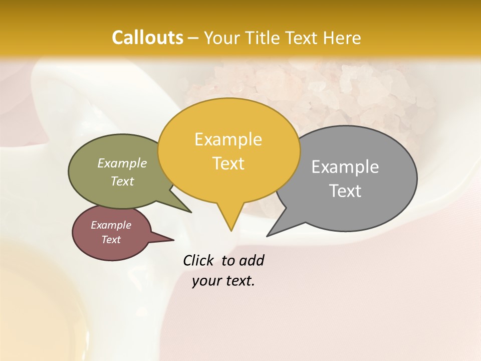 Flower Elegant Massage Salt PowerPoint Template