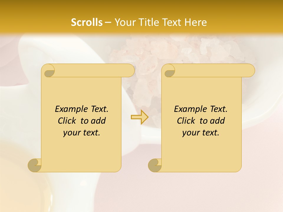 Flower Elegant Massage Salt PowerPoint Template