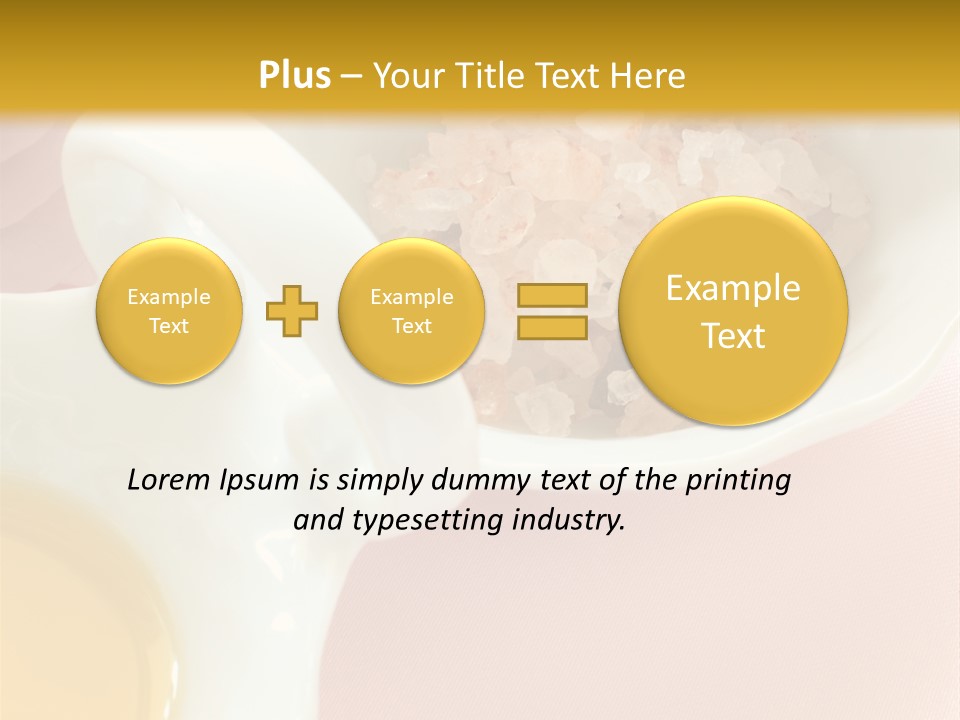 Flower Elegant Massage Salt PowerPoint Template