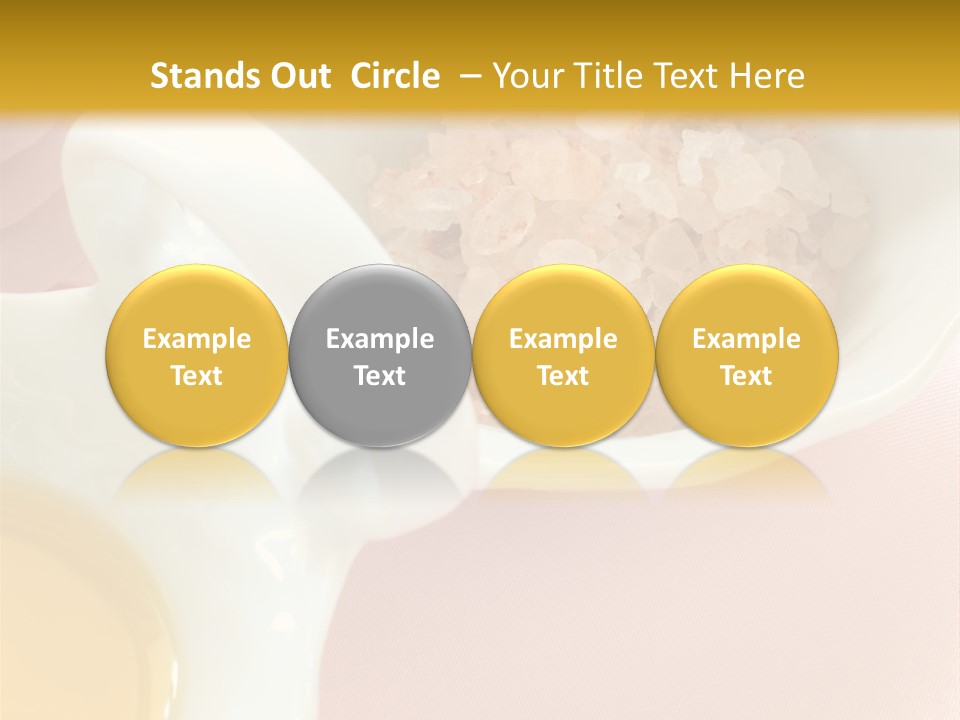 Flower Elegant Massage Salt PowerPoint Template