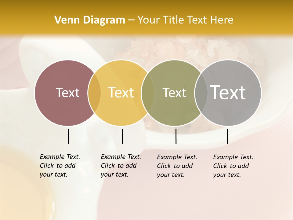 Flower Elegant Massage Salt PowerPoint Template