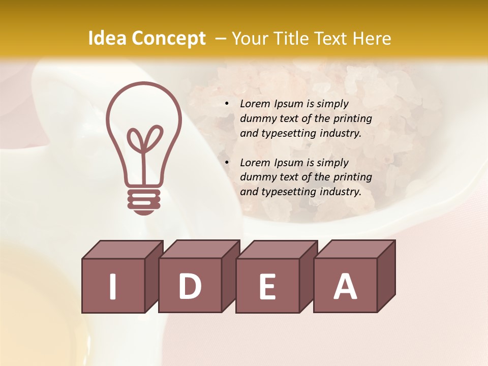 Flower Elegant Massage Salt PowerPoint Template