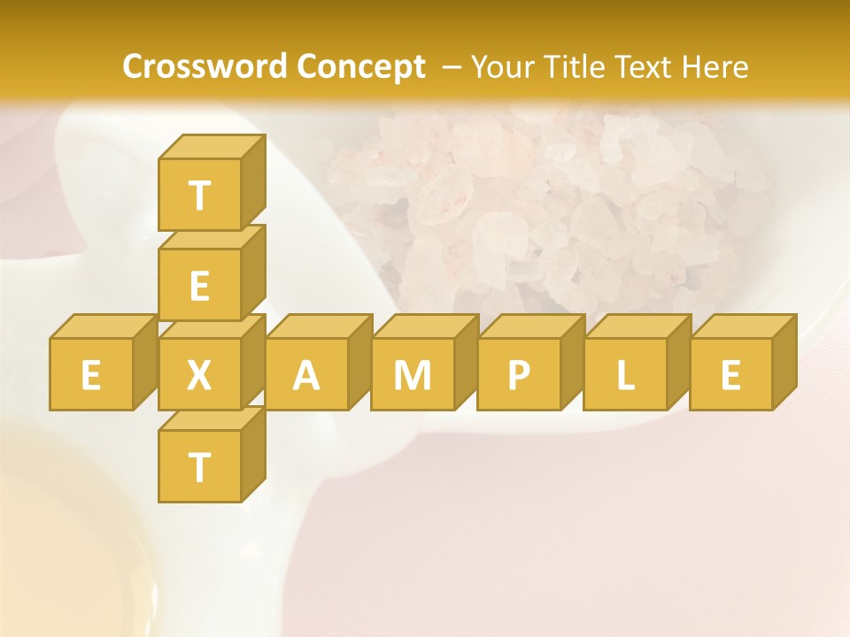 Flower Elegant Massage Salt PowerPoint Template