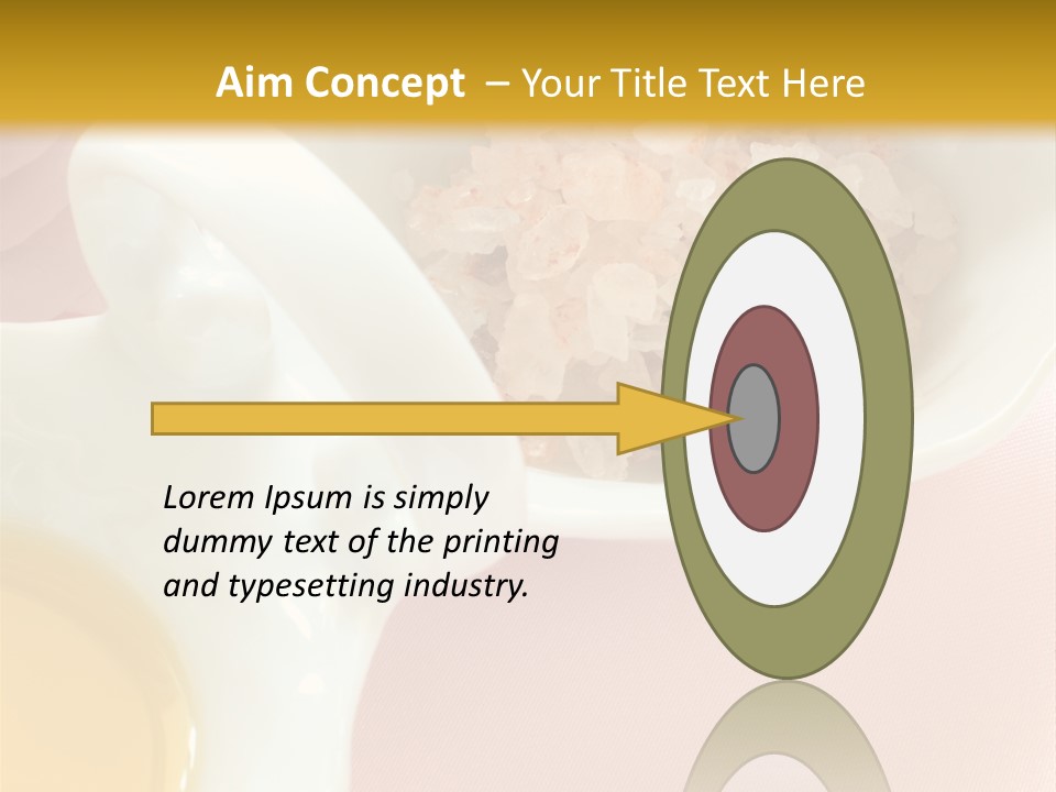 Flower Elegant Massage Salt PowerPoint Template