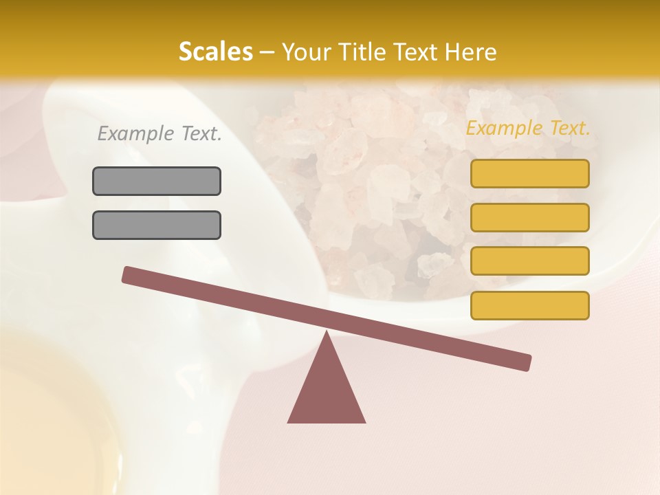 Flower Elegant Massage Salt PowerPoint Template