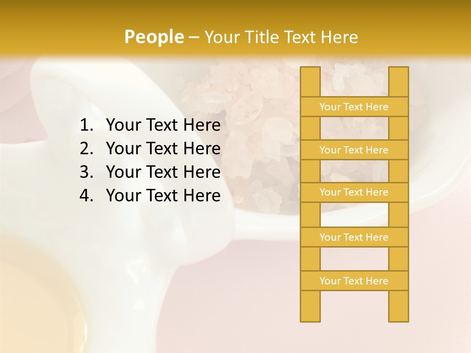 Flower Elegant Massage Salt PowerPoint Template