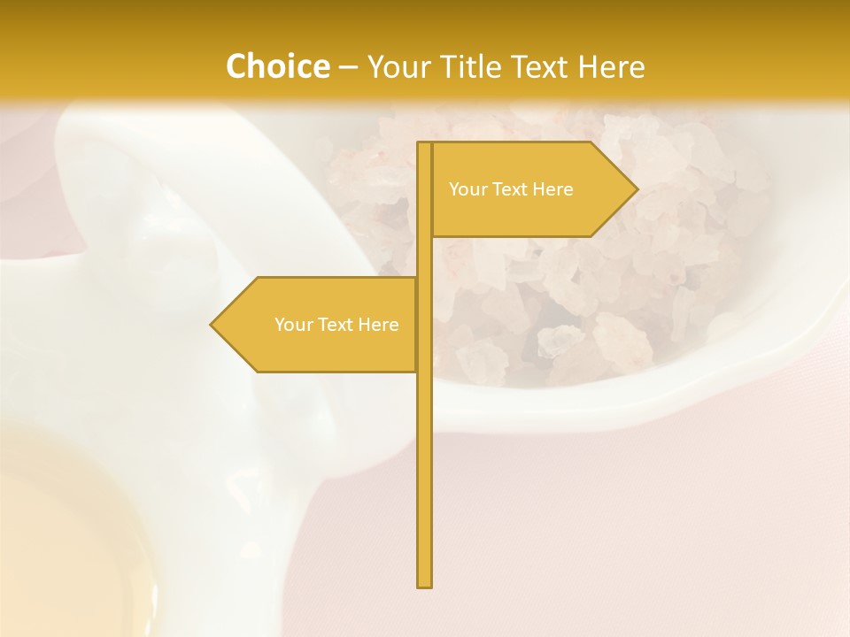 Flower Elegant Massage Salt PowerPoint Template