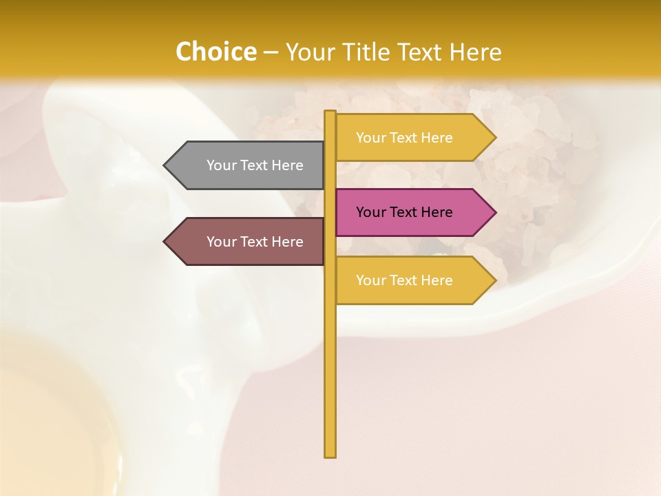 Flower Elegant Massage Salt PowerPoint Template