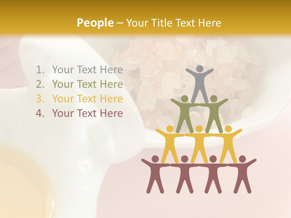 Flower Elegant Massage Salt PowerPoint Template