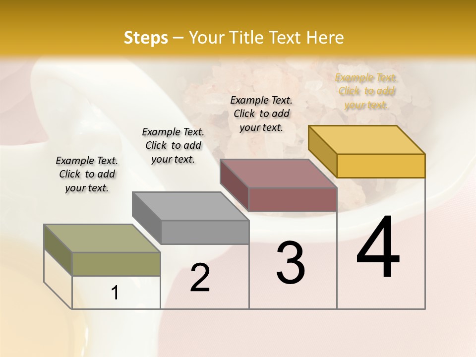 Flower Elegant Massage Salt PowerPoint Template