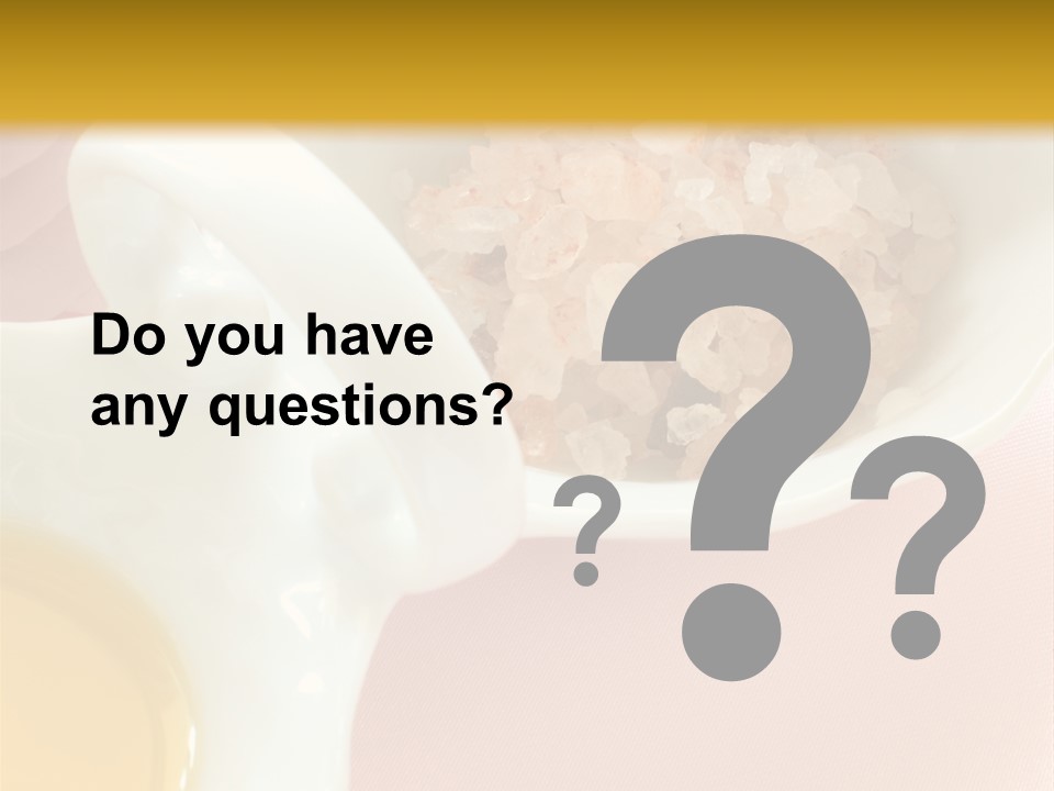 Flower Elegant Massage Salt PowerPoint Template