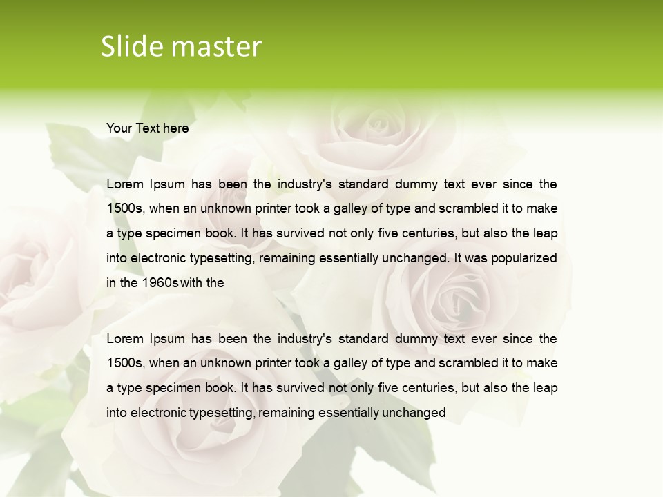 Plant Bloom Space PowerPoint Template