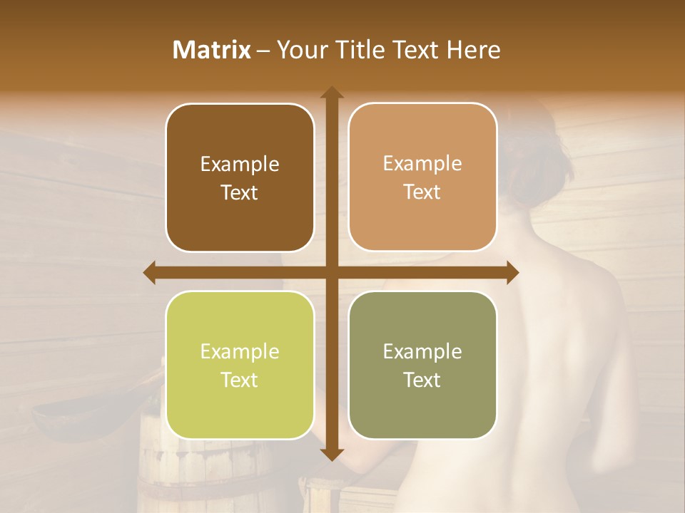 Back Female Warmth PowerPoint Template