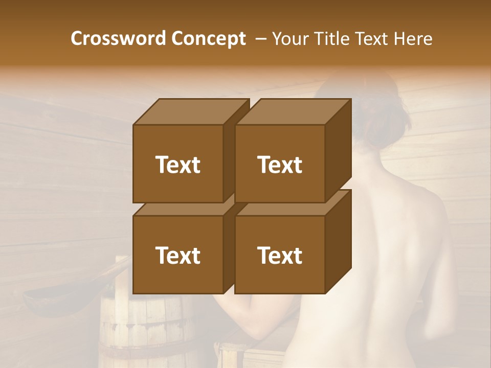 Back Female Warmth PowerPoint Template