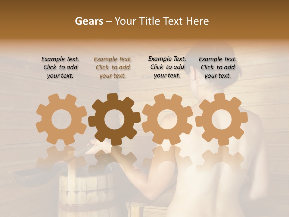 Back Female Warmth PowerPoint Template