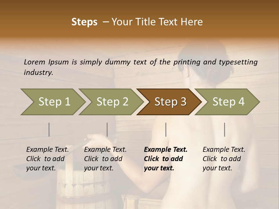 Back Female Warmth PowerPoint Template
