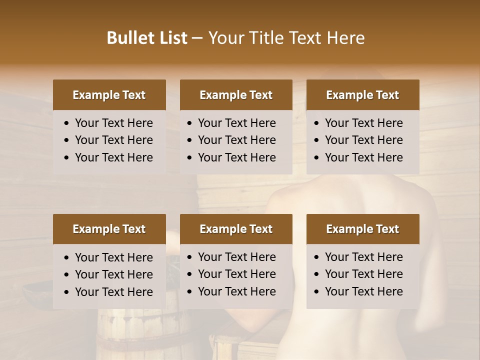 Back Female Warmth PowerPoint Template