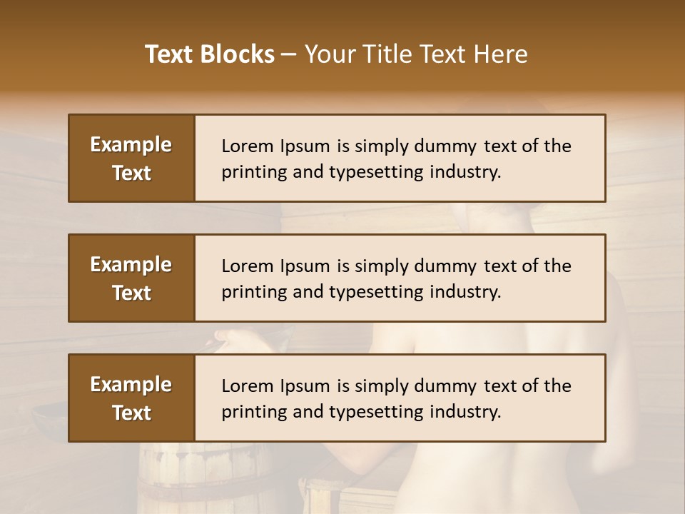 Back Female Warmth PowerPoint Template