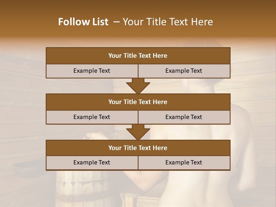 Back Female Warmth PowerPoint Template