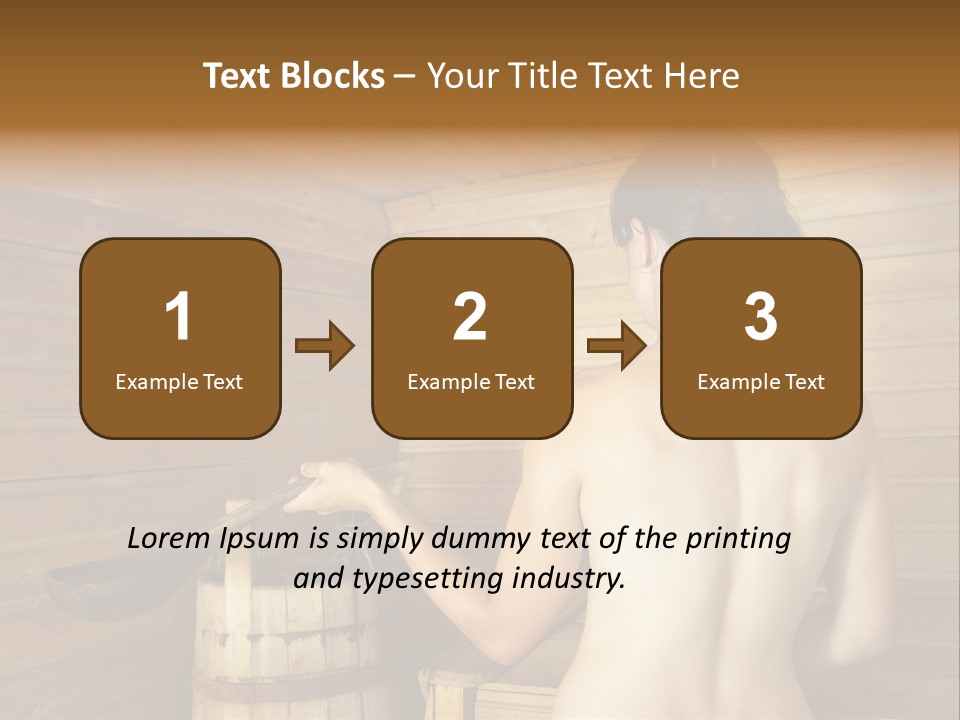 Back Female Warmth PowerPoint Template