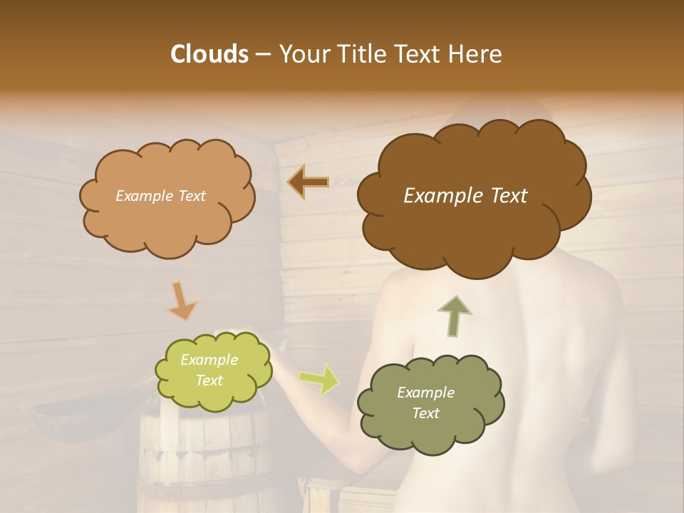 Back Female Warmth PowerPoint Template
