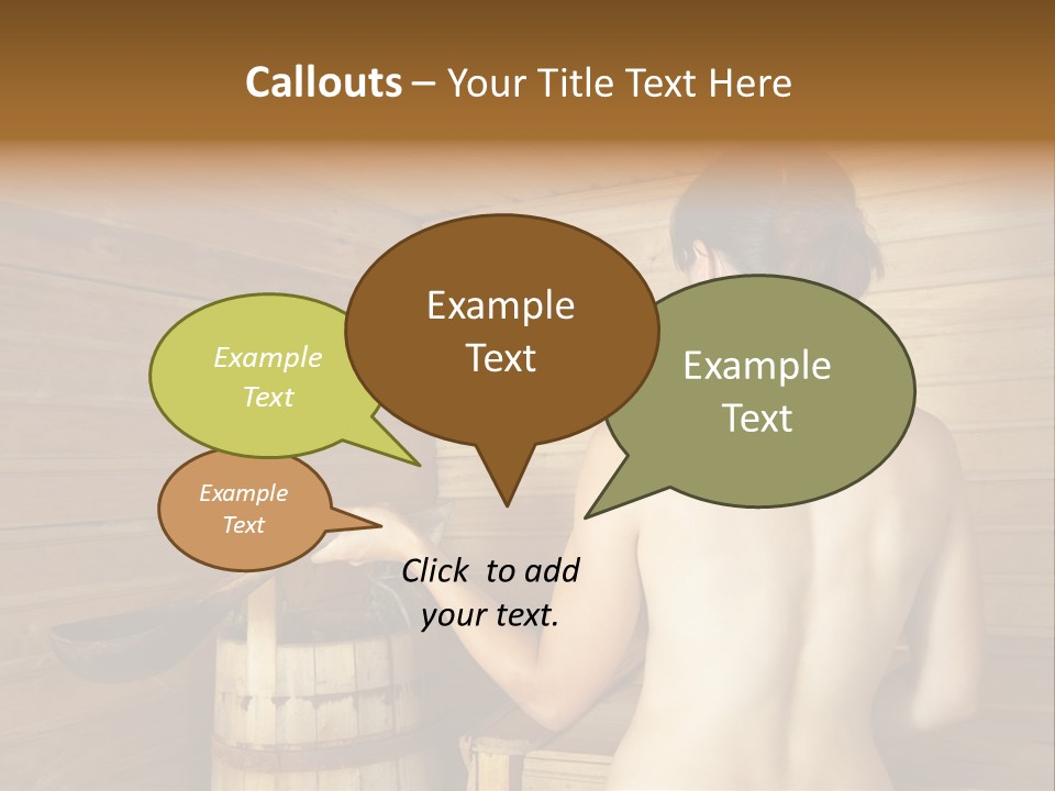 Back Female Warmth PowerPoint Template