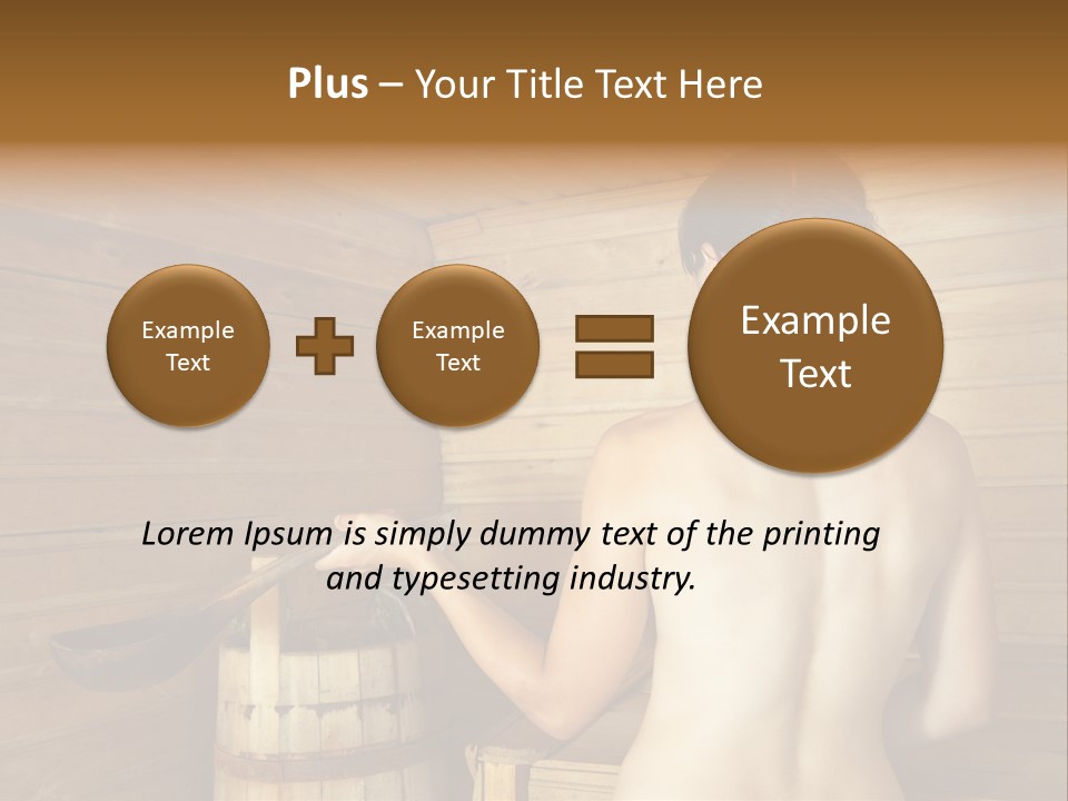 Back Female Warmth PowerPoint Template