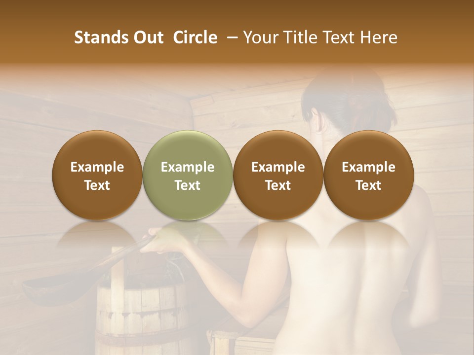 Back Female Warmth PowerPoint Template