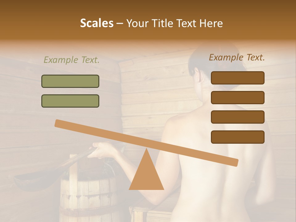 Back Female Warmth PowerPoint Template