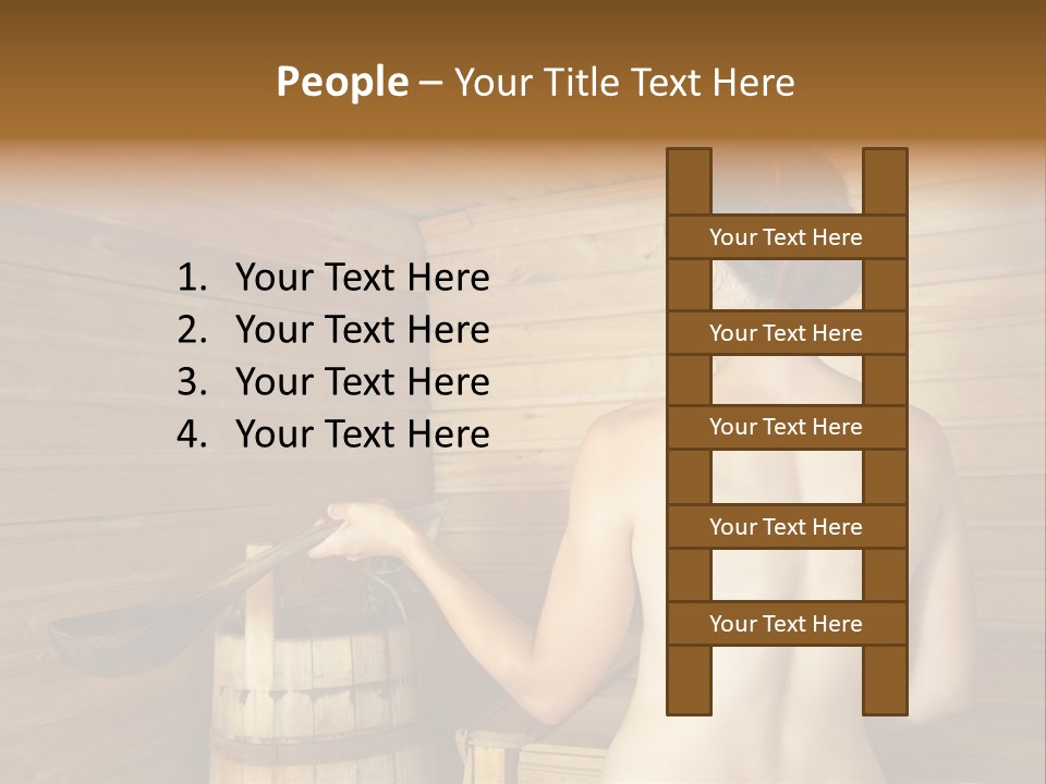 Back Female Warmth PowerPoint Template