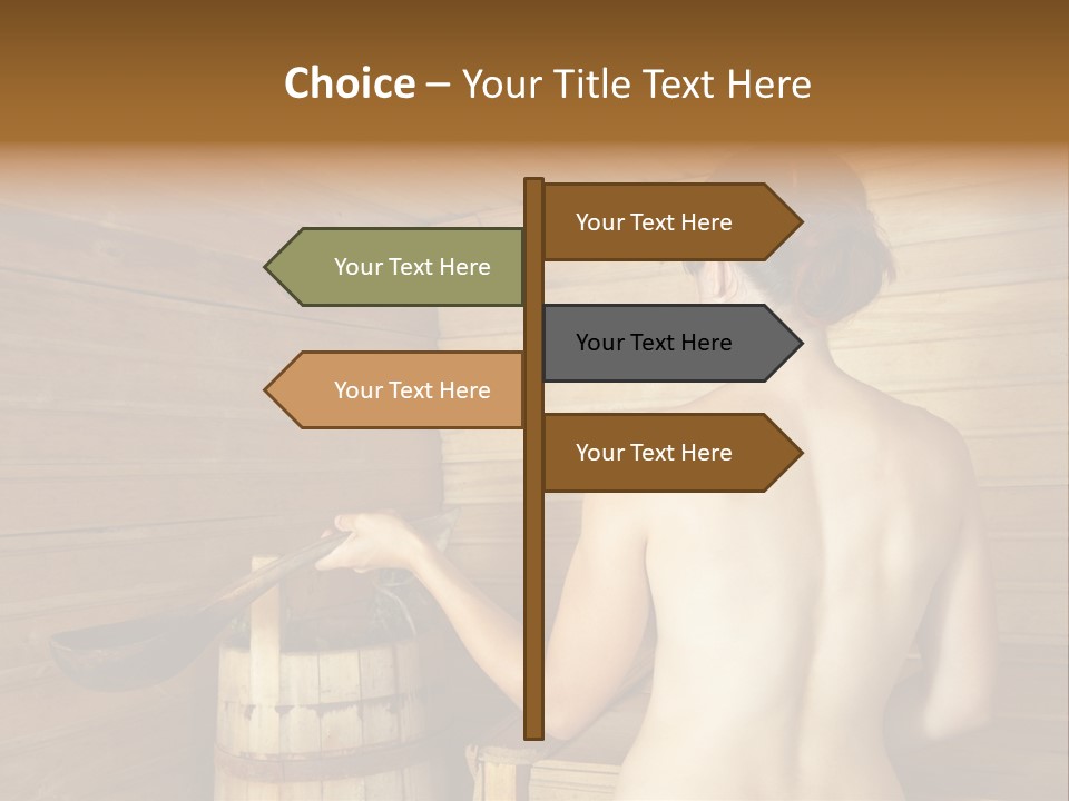 Back Female Warmth PowerPoint Template