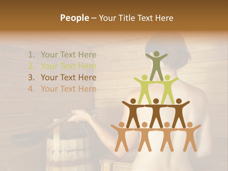 Back Female Warmth PowerPoint Template