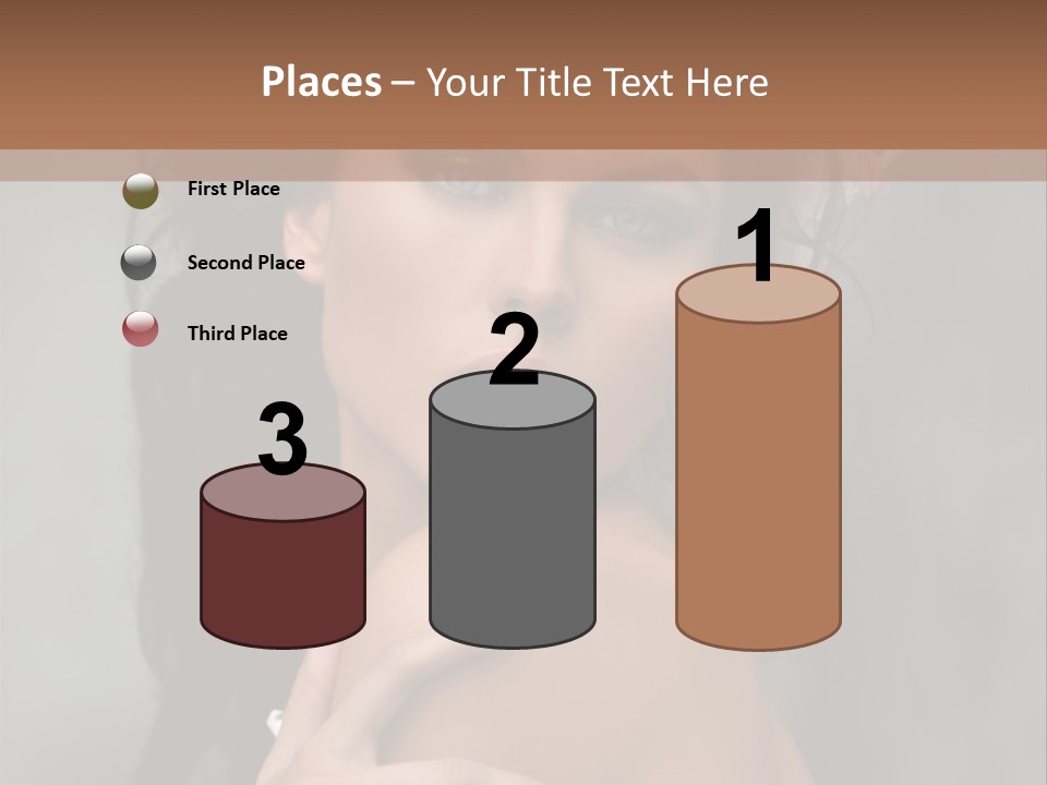 Beauty Portrait Calm PowerPoint Template