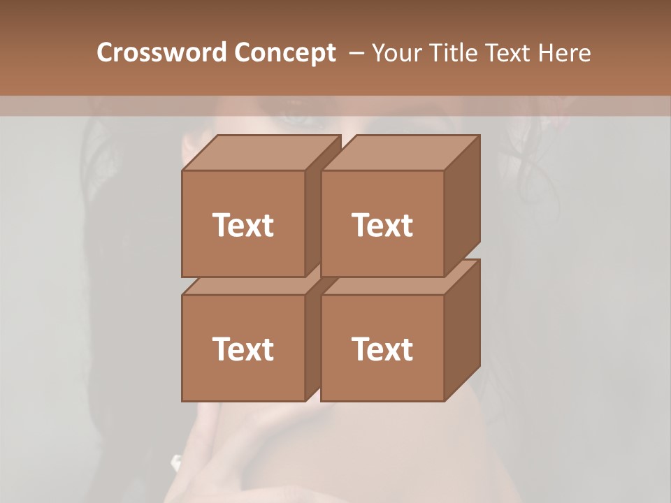 Beauty Portrait Calm PowerPoint Template
