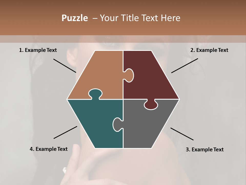 Beauty Portrait Calm PowerPoint Template