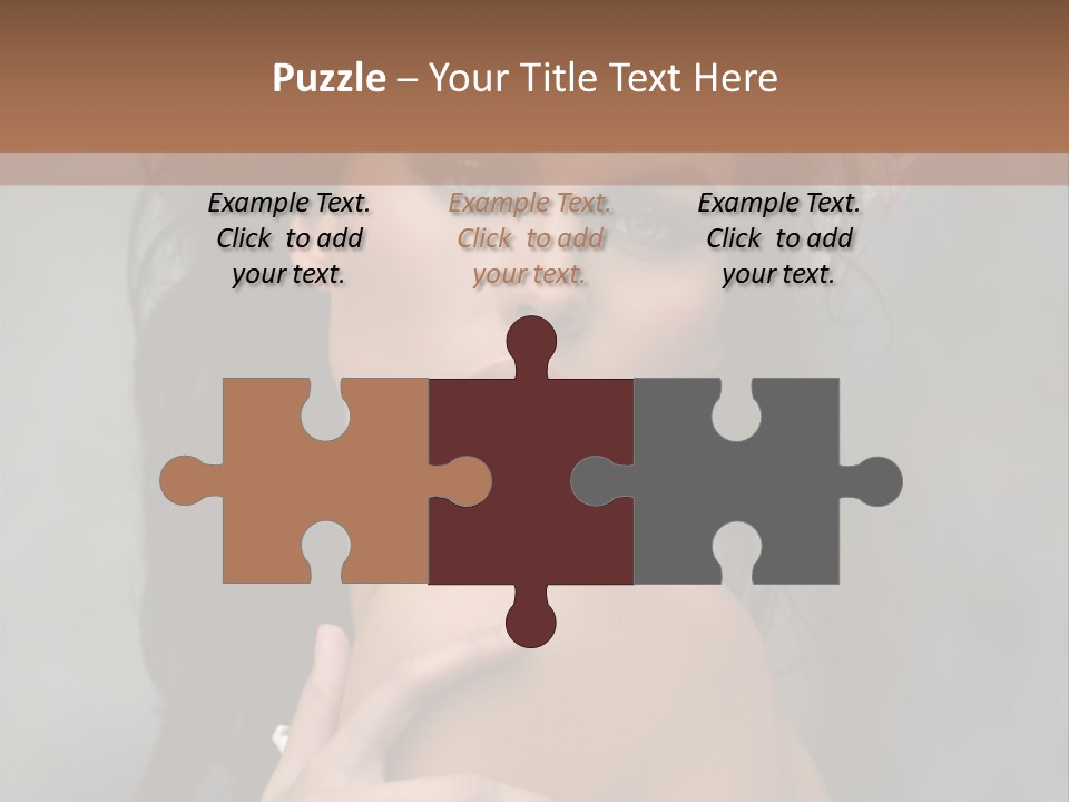 Beauty Portrait Calm PowerPoint Template