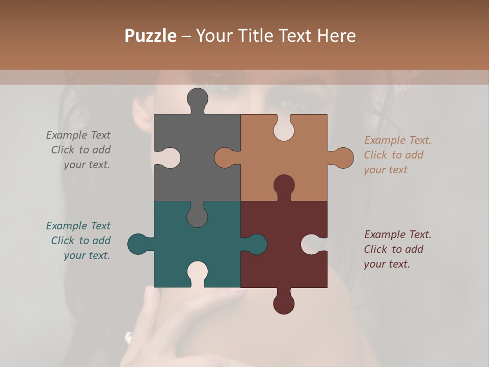 Beauty Portrait Calm PowerPoint Template