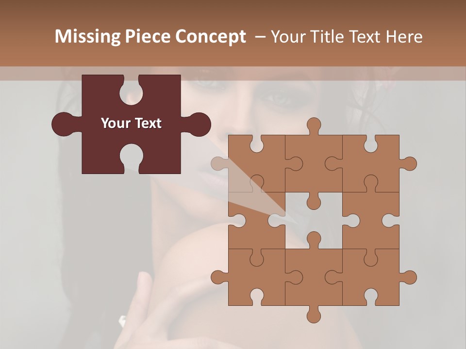 Beauty Portrait Calm PowerPoint Template