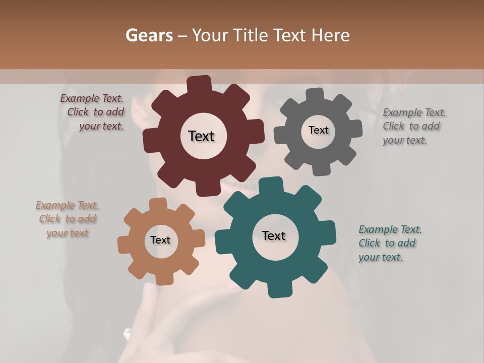 Beauty Portrait Calm PowerPoint Template