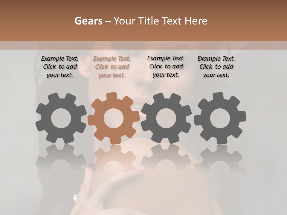 Beauty Portrait Calm PowerPoint Template